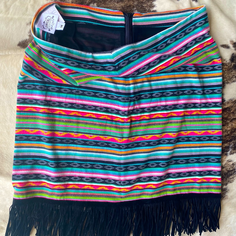 Cowgirl Justice Fringe Skirt - Medium